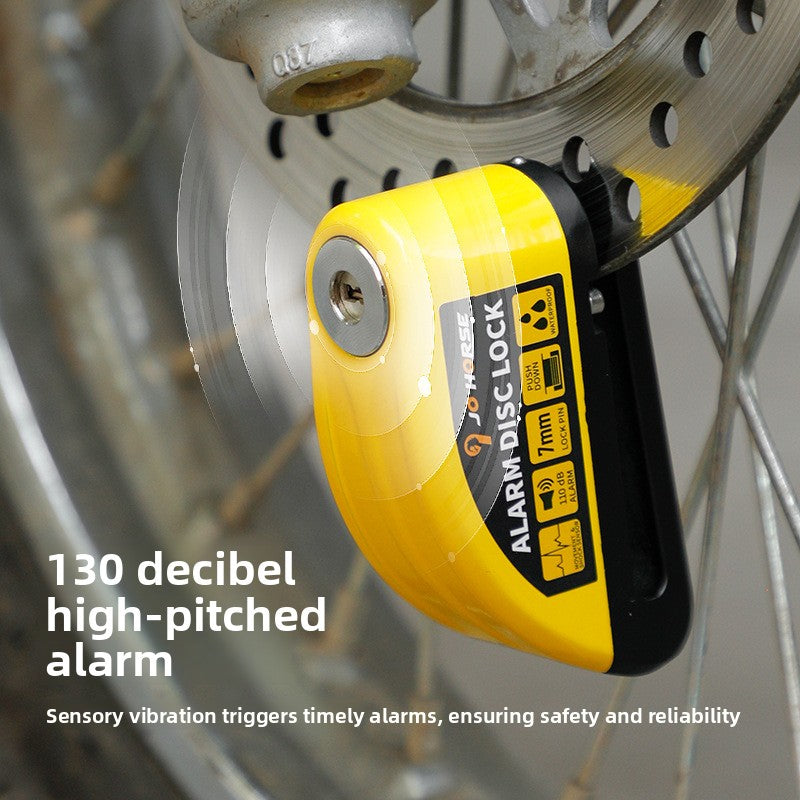 Portable 110dB Anti-Theft Alarm Disc Brake Lock for Bicycles and Motorcycles