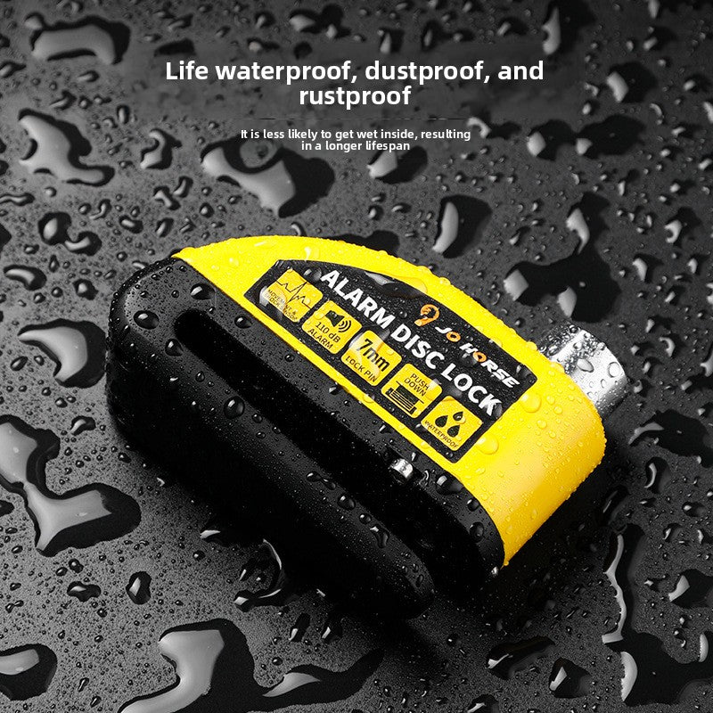 Portable 110dB Anti-Theft Alarm Disc Brake Lock for Bicycles and Motorcycles